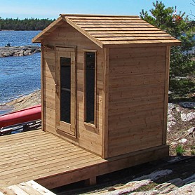5x7 Outdoor Cabin-Knotty Cedar