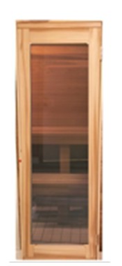 Cedar Framed Full Length    -    Clear Glass 