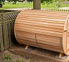 7' EDPM Rubber Roof Under Clear Cedar Siding  