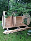 4 ft changeroom-Knotty Cedar