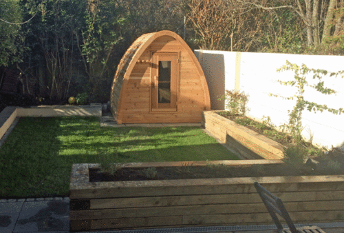 Knotty Cedar Wood Mini POD Sauna