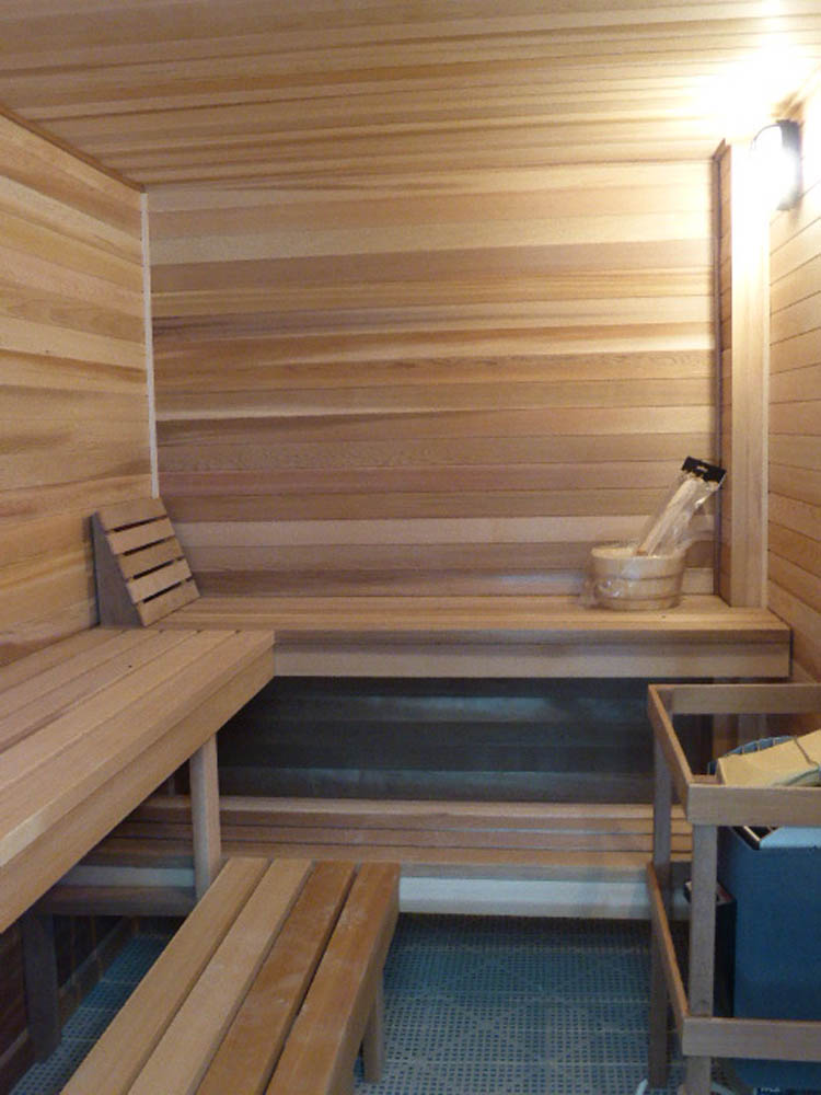 Pure cube indoor sauna
