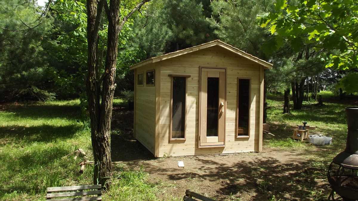 Outdoor PreFab Cabin Sauna with Window