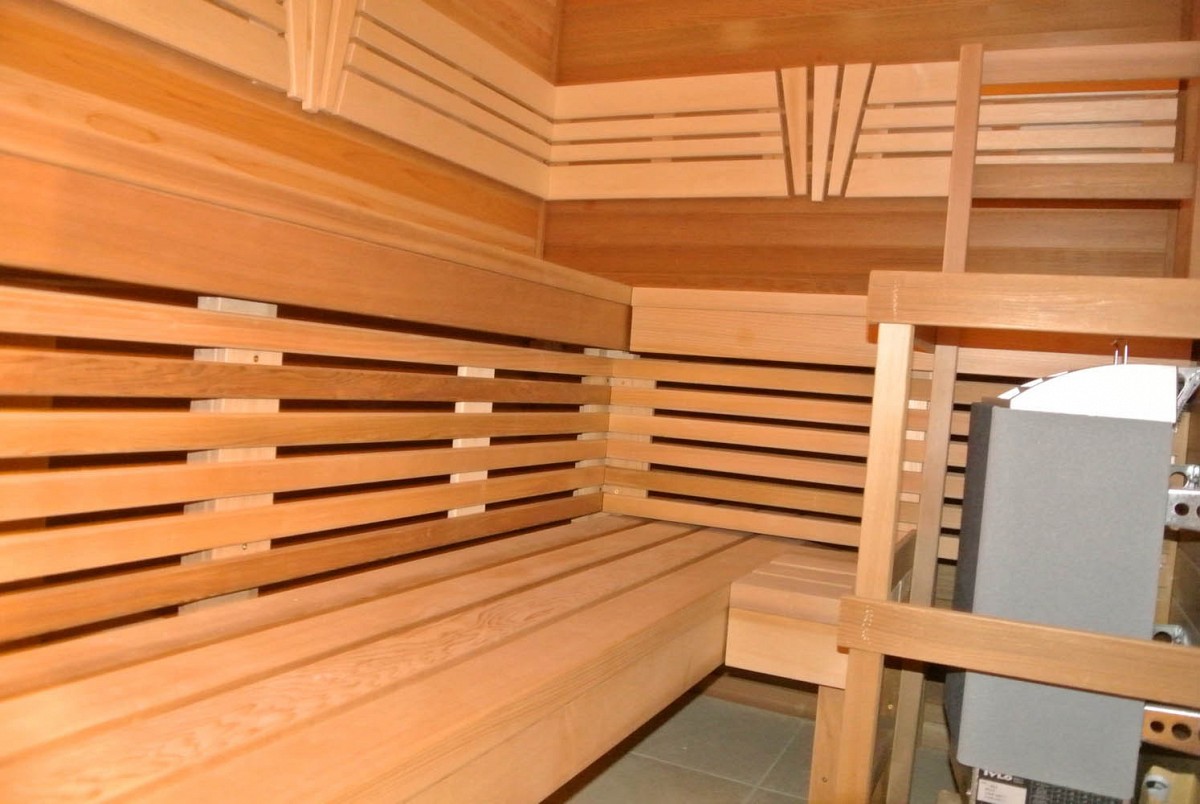Home sauna backrest &amp;amp; skirt