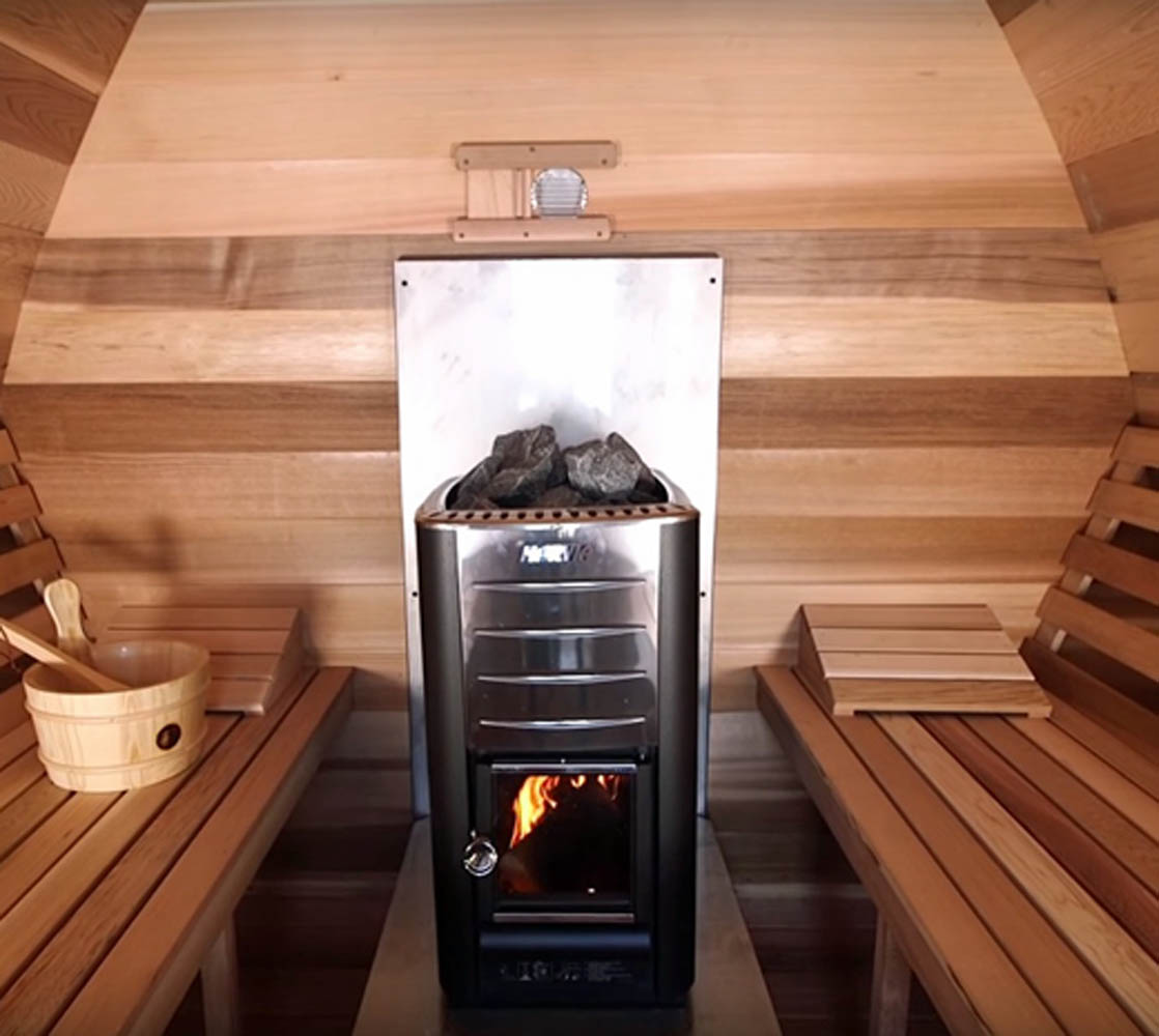 Harvia Heater in POD Sauna