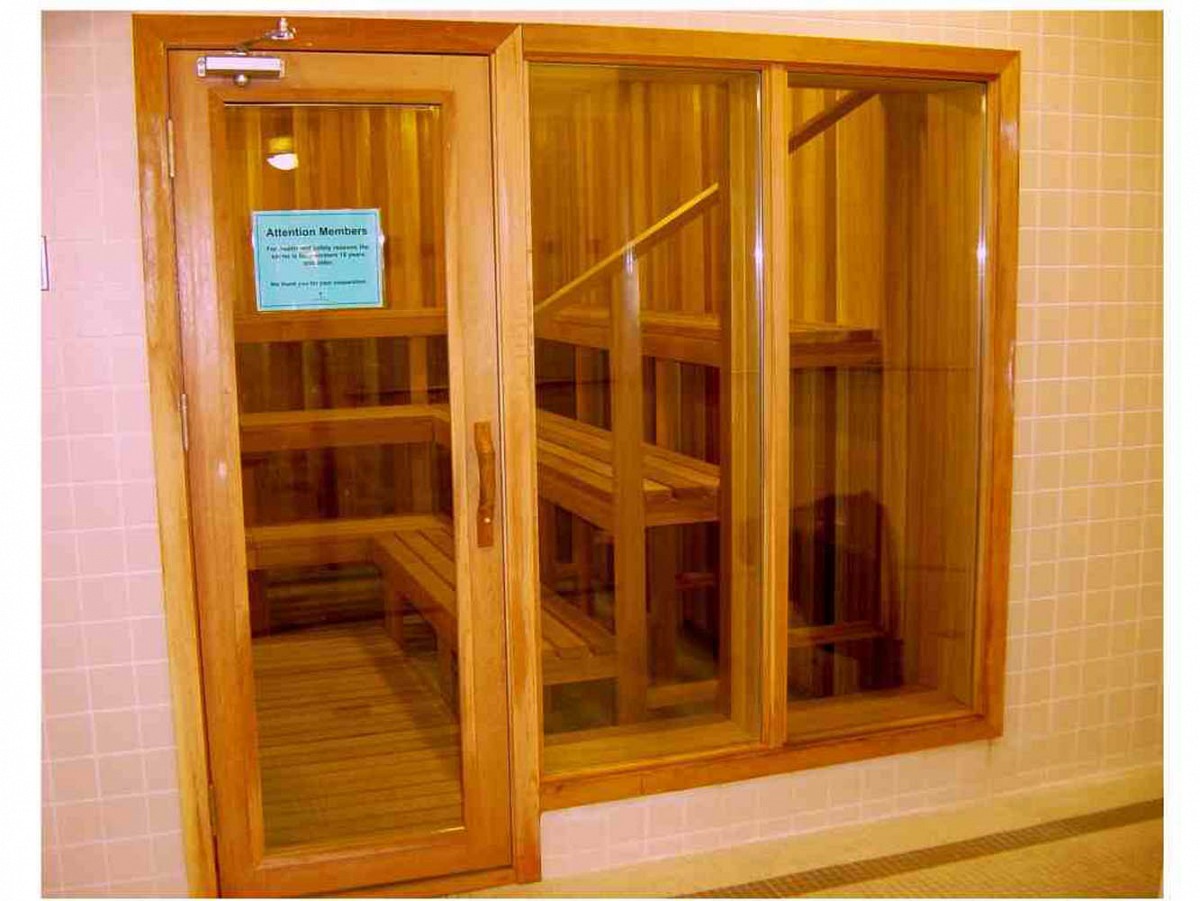 YMCA indoor sauna