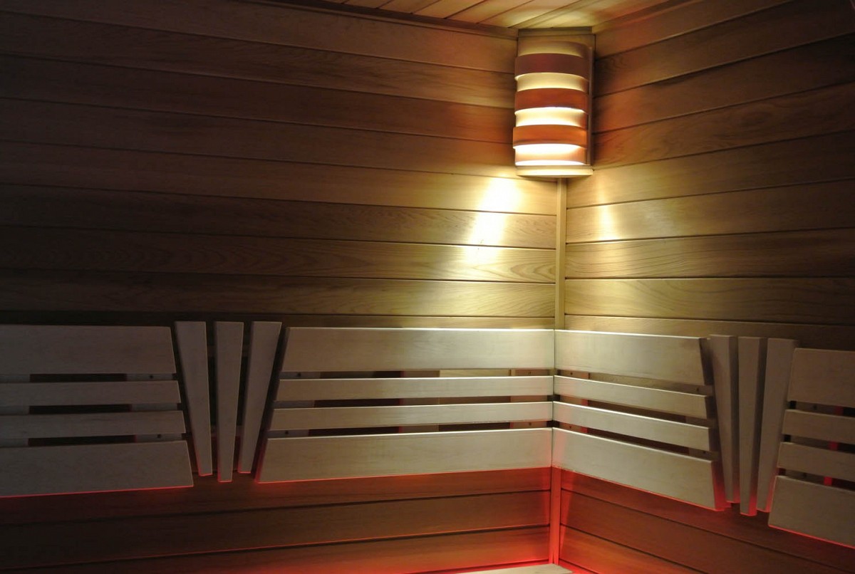 Custom sauna lighting