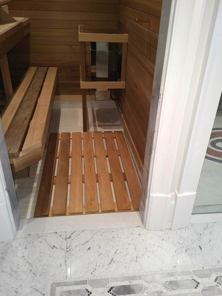 Indoor home sauna