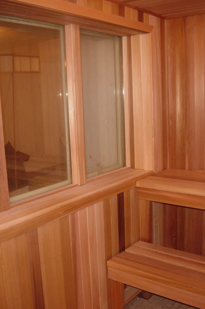 Dundalk Leisurecraft indoor sauna with window