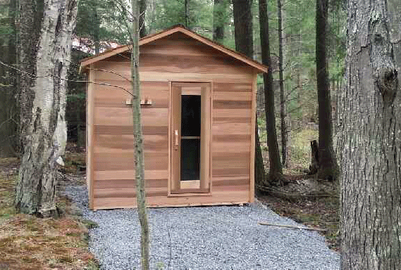 7x7 Outdoor PreFab Cabin Sauna
