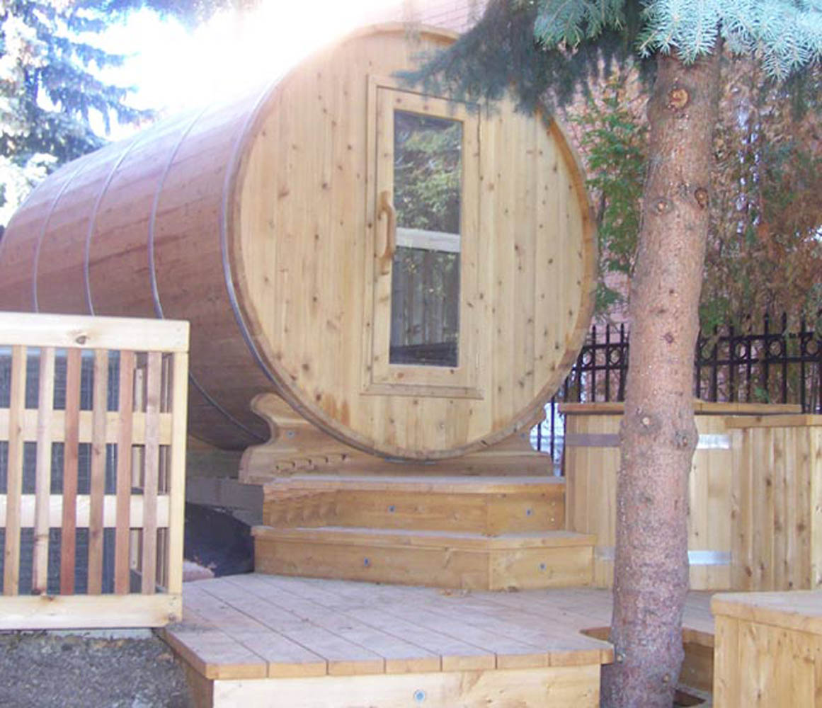 7x11 barrel sauna