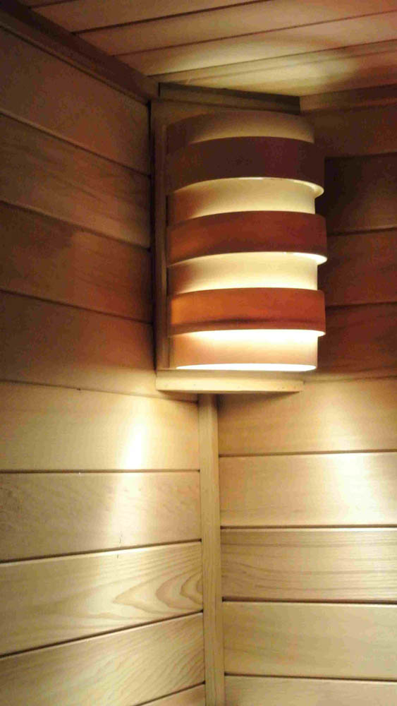 Custom sauna lighting