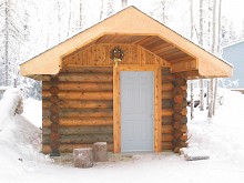 outdoor home cedar sauna