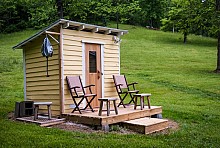 outdoor home sauna 