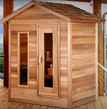 Outdoor pre-fab cabin sauna 