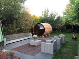 84" diameter x 7' long-Clear Cedar