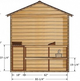 5x7 Outdoor Log Cabin