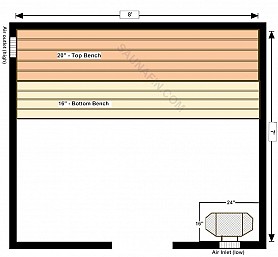 7x8 Knotty (1x4 Bench Tops)