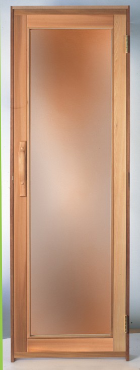 Cedar Framed Full Length Bronze Glass