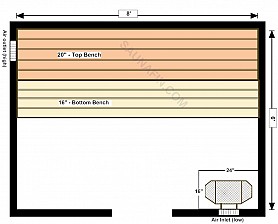 6x8 Knotty (2x4 Bench Tops)