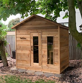5x8 Outdoor Cabin-Knotty Cedar