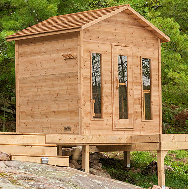 6x8 Outdoor Cabin-Knotty Cedar