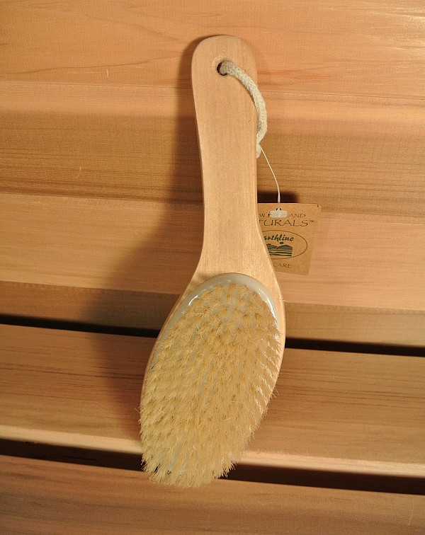 Short Natural Bristle Body Brush