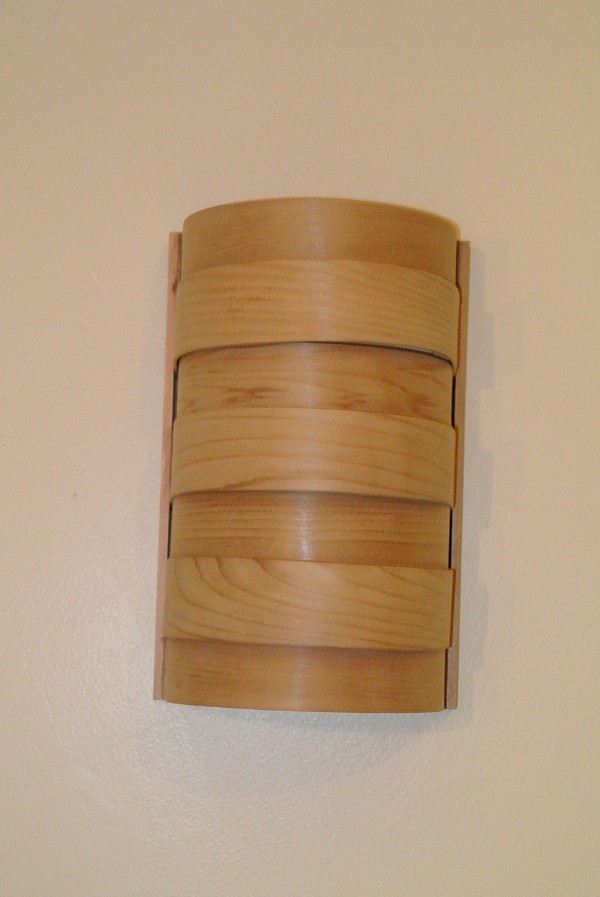 Curved Light Shade for Wall Light - Cedar