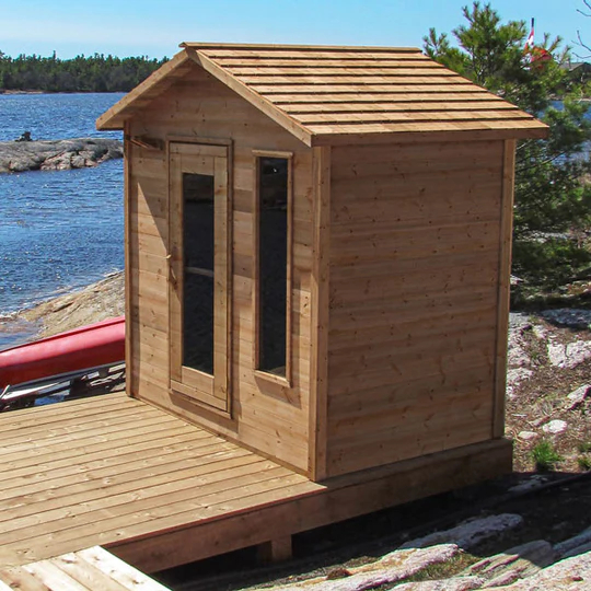 5x7 Outdoor Cabin-Knotty Cedar