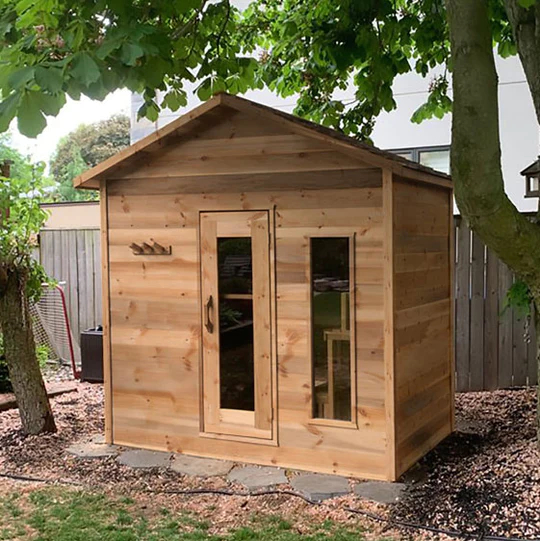 5x8 Outdoor Cabin-Knotty Cedar