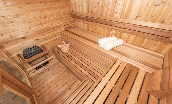 We purchased and installed a 4' x 4' sauna kit from Saunafin and couldn't be happier. 