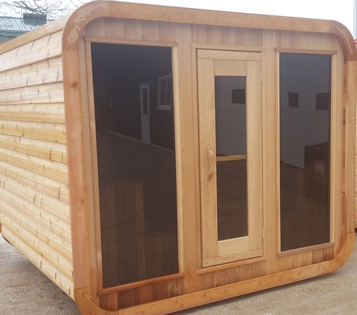 8x6 Luna - Knotty Red Cedar - Saunafin