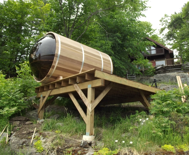 dundalk leisurecraft panoramic view barrel sauna 