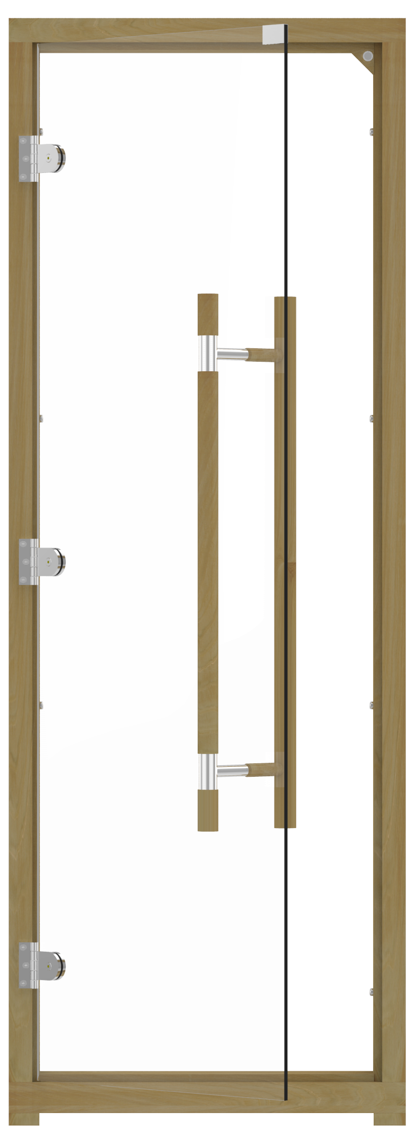 sauna glass door