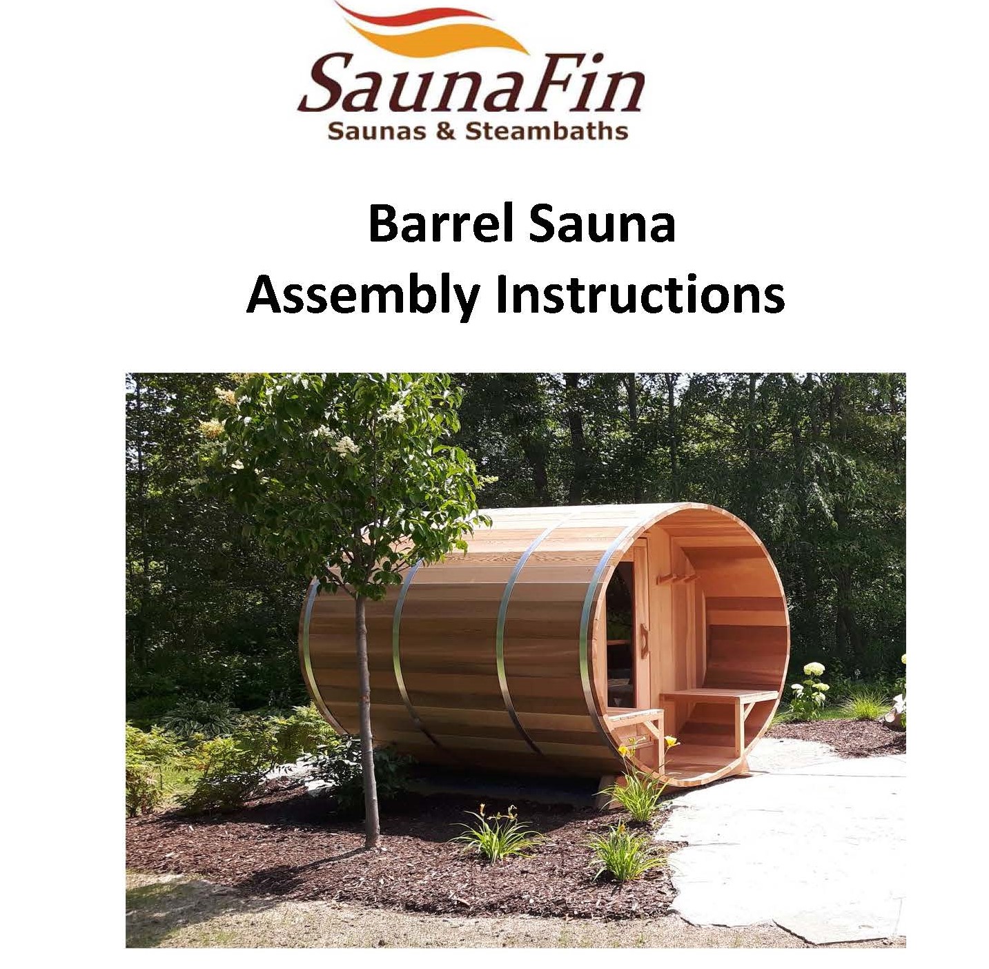 outdoor barrel sauna assembly instructions