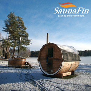 outdoor home barrel sauna