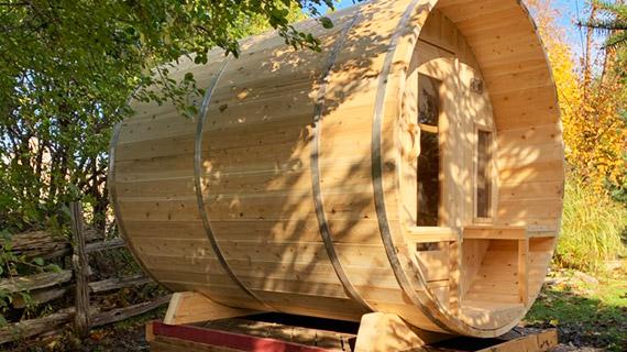 CTC Eastern Knotty Cedar Barrel Saunas