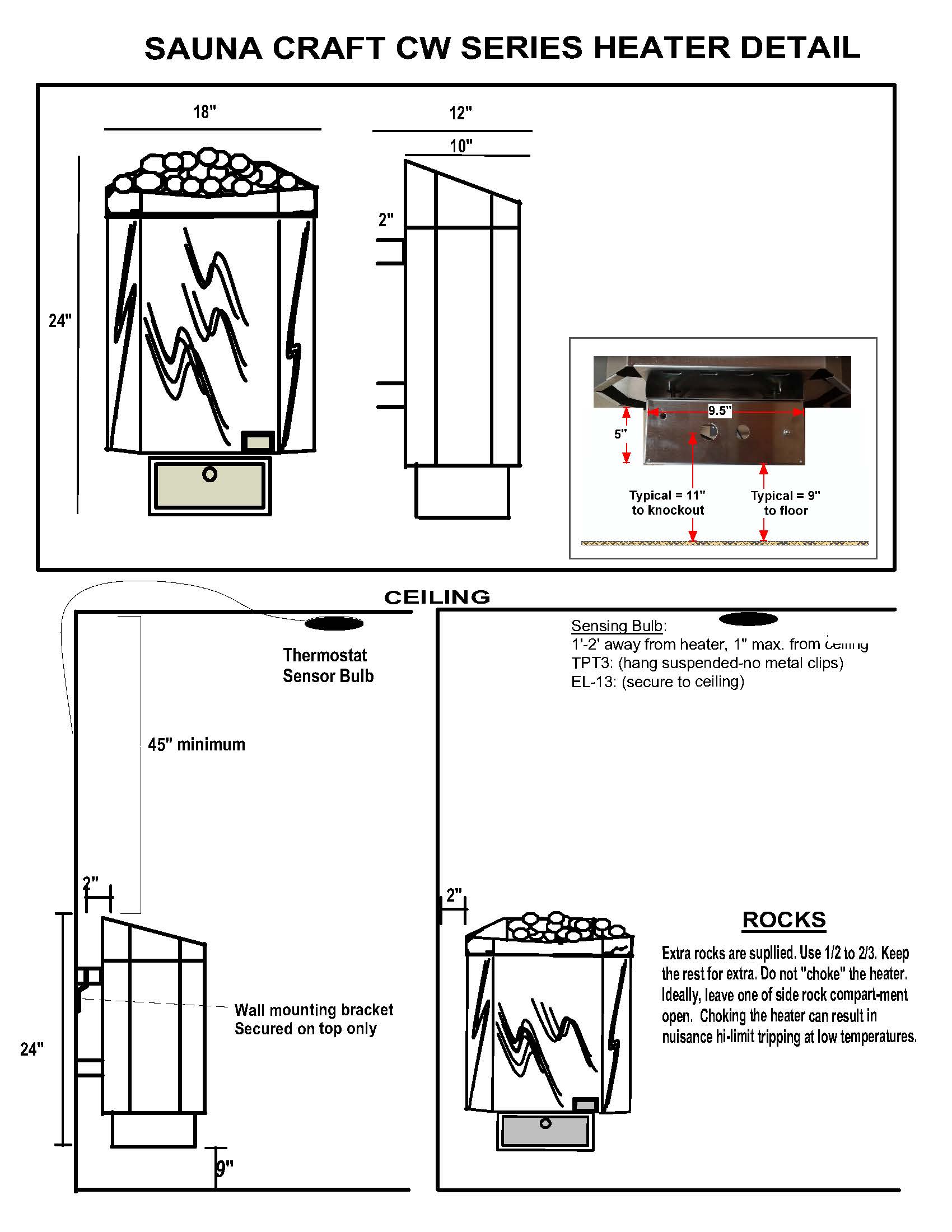 sauna craft sw series sauna heater 