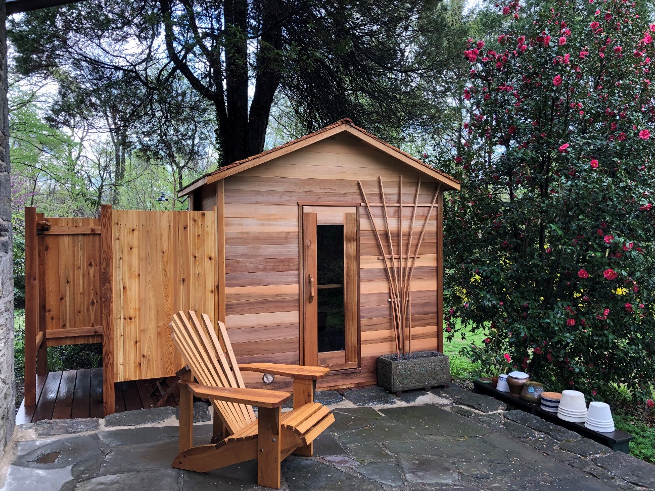 outdoor prefab cabin sauna