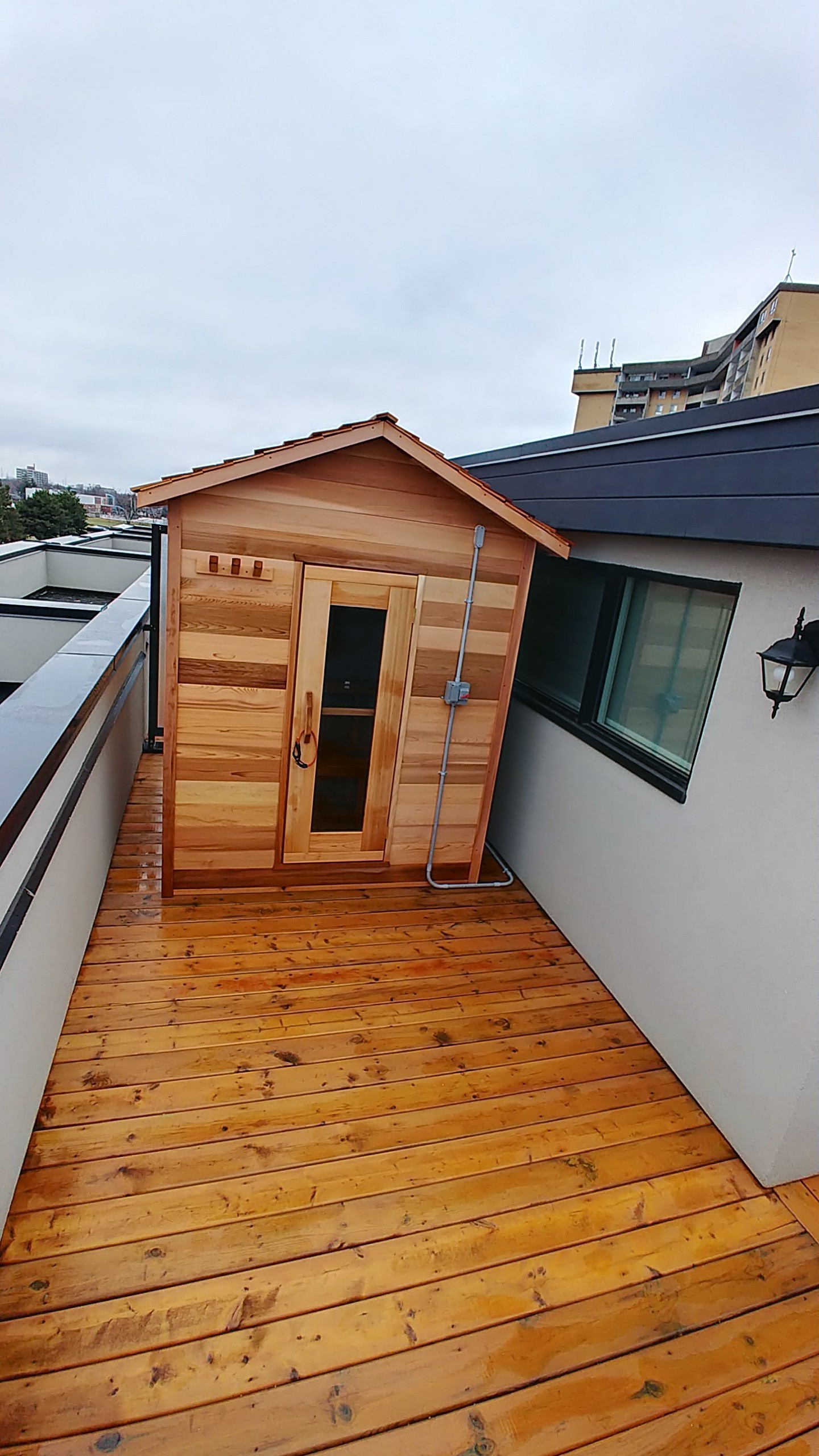 outdoor prefab cabin sauna