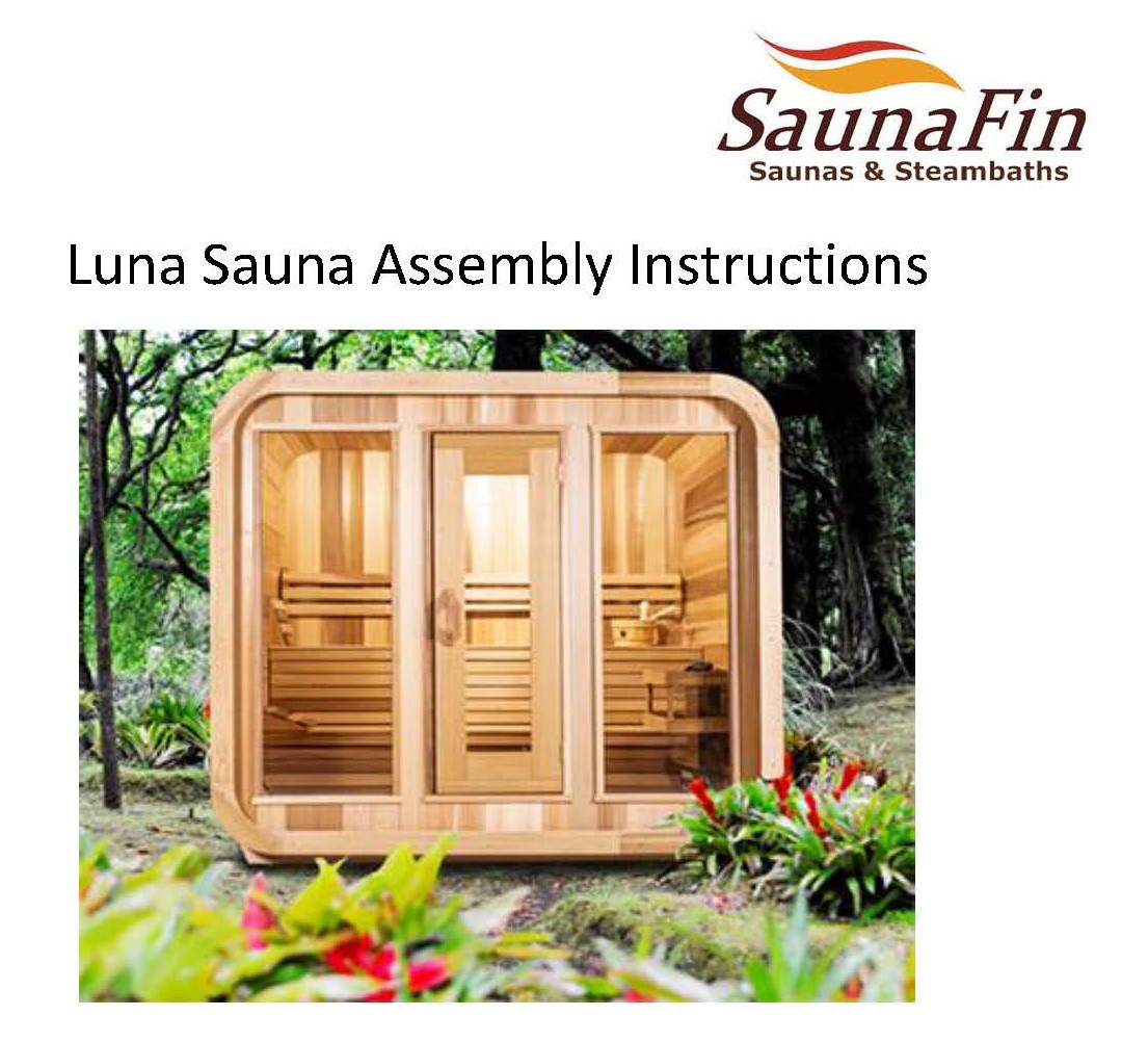 luna sauna assembly instructions
