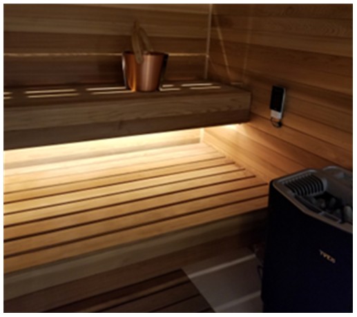 clear cedar sauna wood