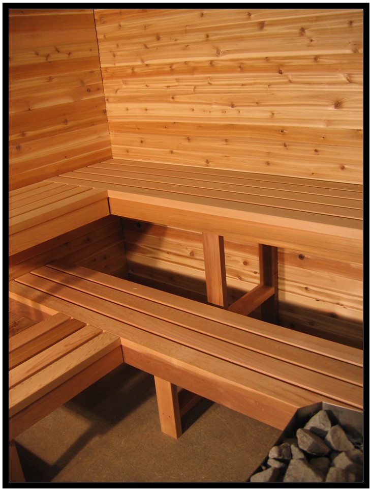 clear cedar sauna wood