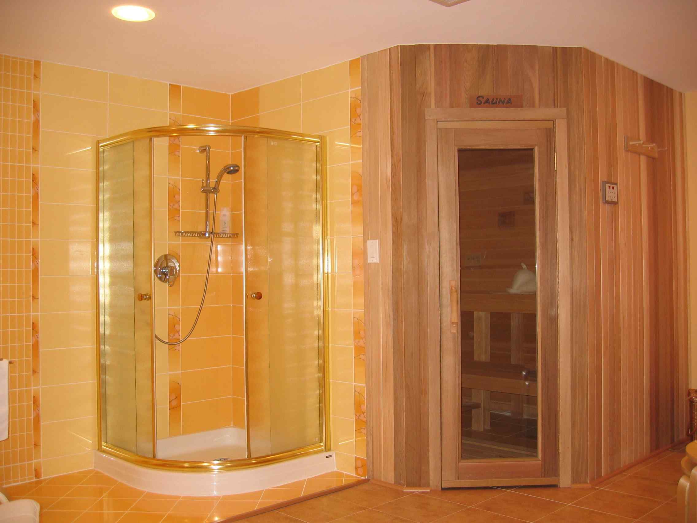 indoor home sauna