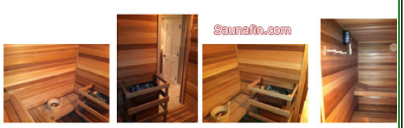 home sauna with wood burning sauna heater
