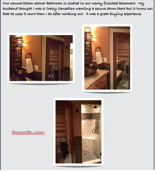 home sauna and steam shower