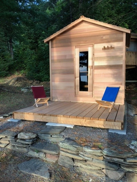 outdoor cabin sauna