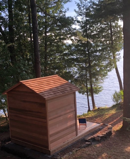 outdoor cabin sauna