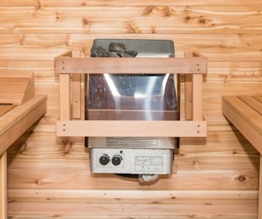 prefab sauna heater by tylo