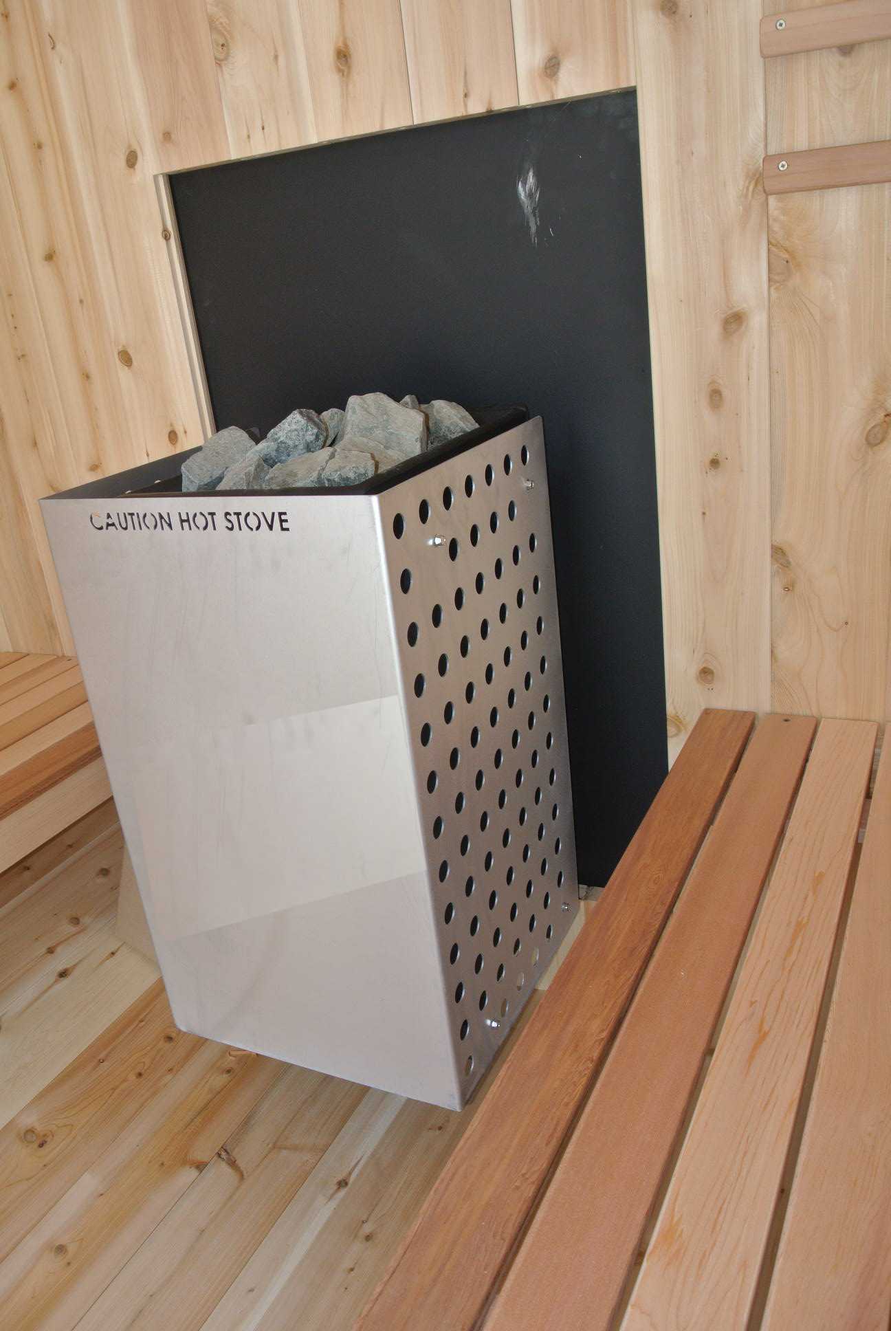 prefab sauna heater by tylo